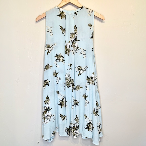 FP | Tree Swing Floral Oversized Choker Tank Top Sleeveless Tunic Mini Dress - Picture 5 of 12